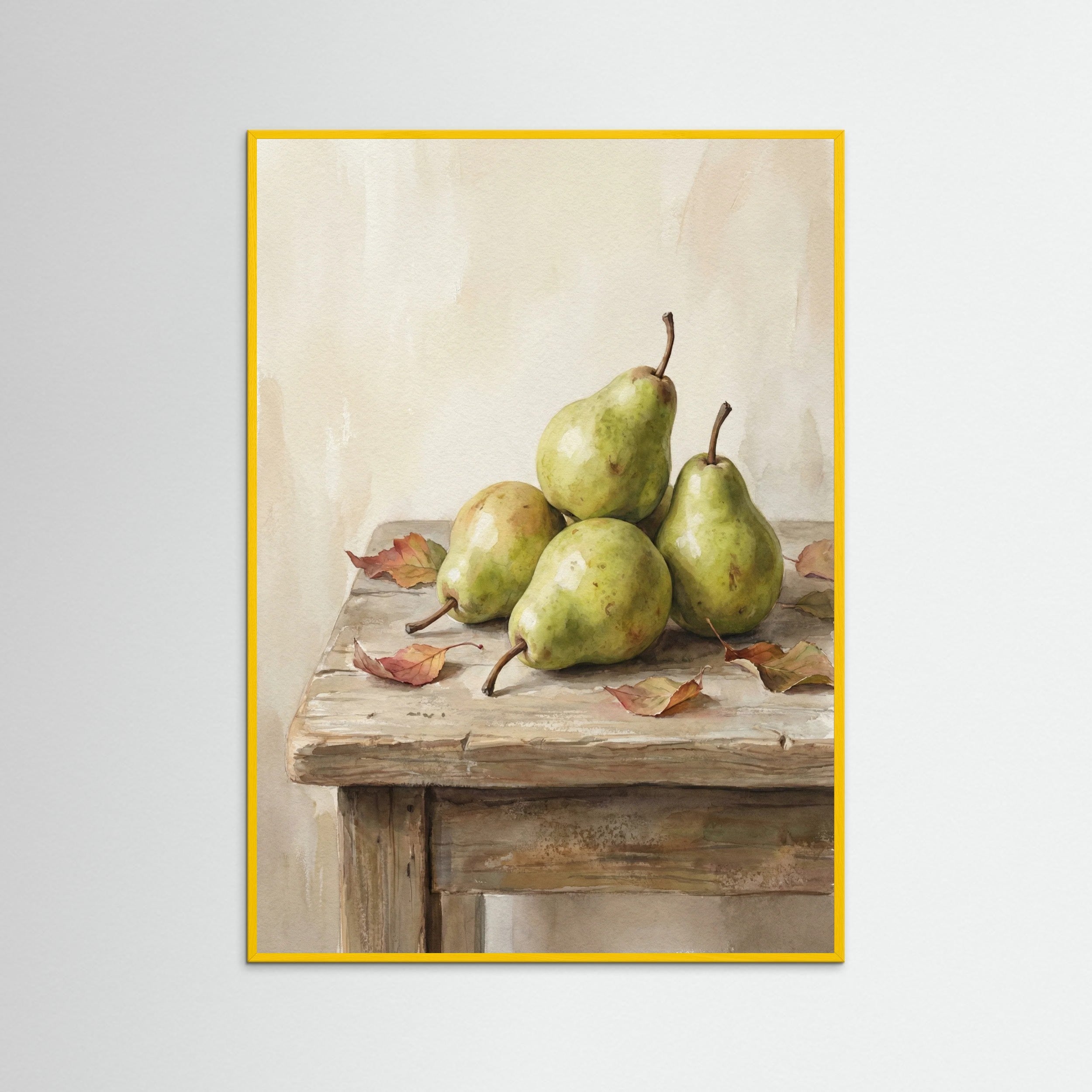 Yellow Wood Grape Bowl Serenity