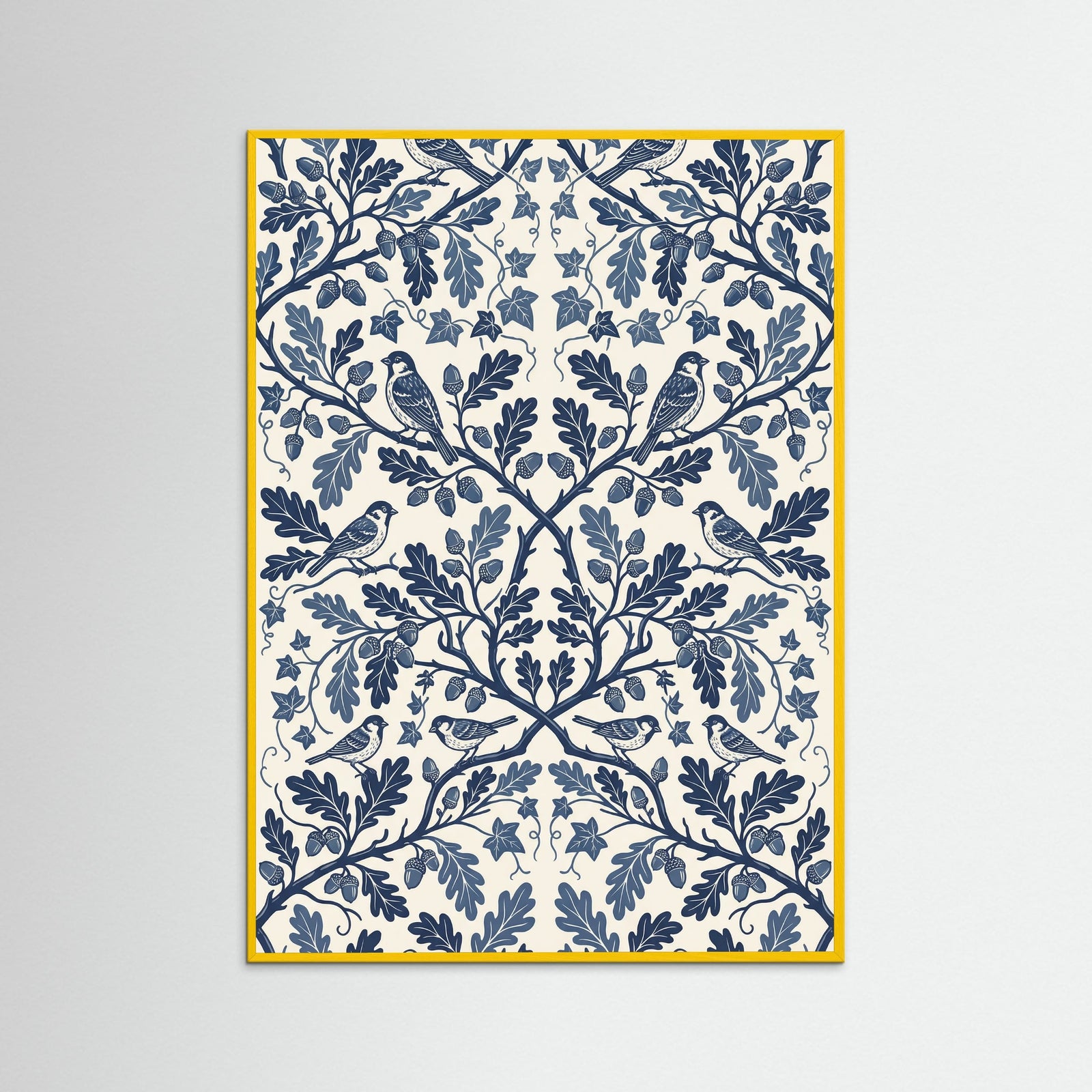 Yellow Wood Grapevine Bloom Print