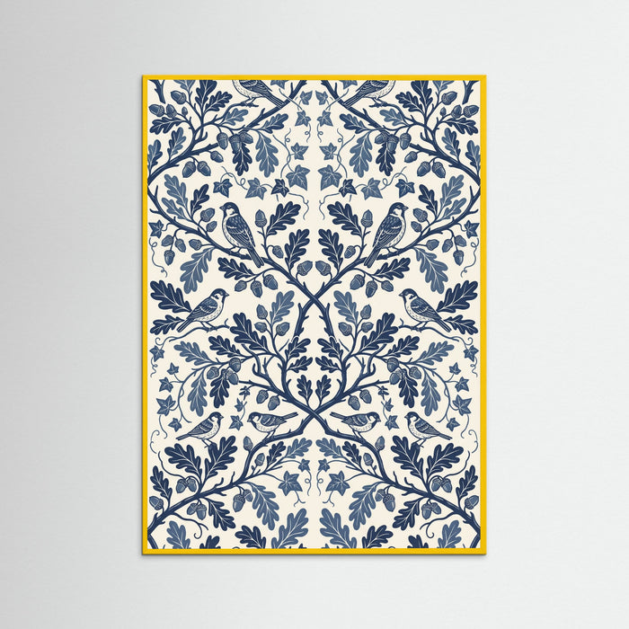 Yellow Wood Grapevine Bloom Print