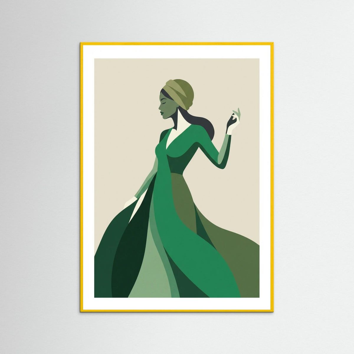 Yellow Wood Green Coat Grace