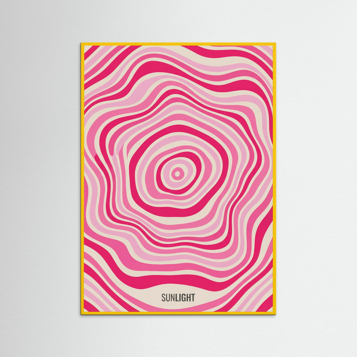 Yellow Wood Groovy Flow