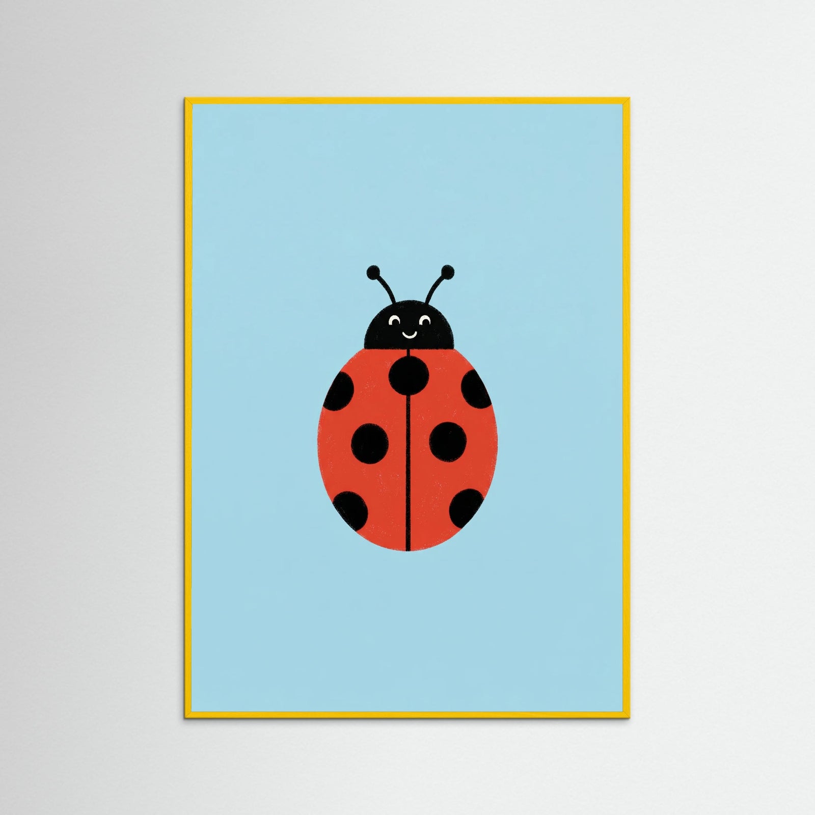 Yellow Wood Happy Bee Art