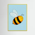 Yellow Wood Happy Ladybug