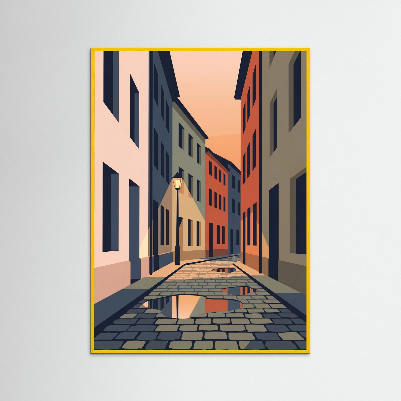 Yellow Wood Harbor Evening Hues