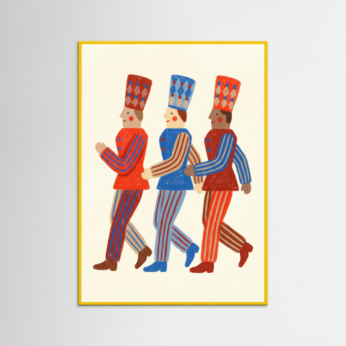 Yellow Wood Harlequin Dancers