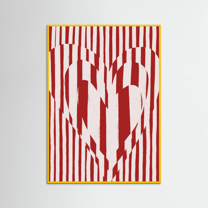 Heart in Stripes Poster – poster and art print