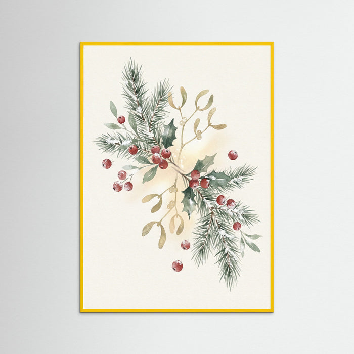 Yellow Wood Holiday Harmony Wreath