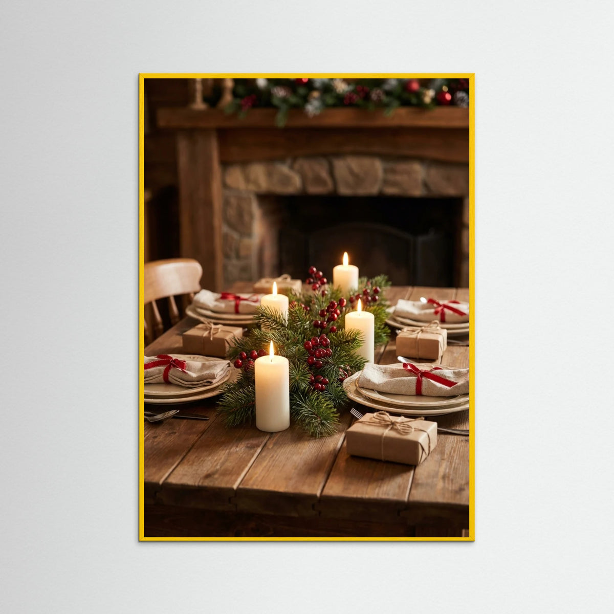 Yellow Wood Holiday Hearth