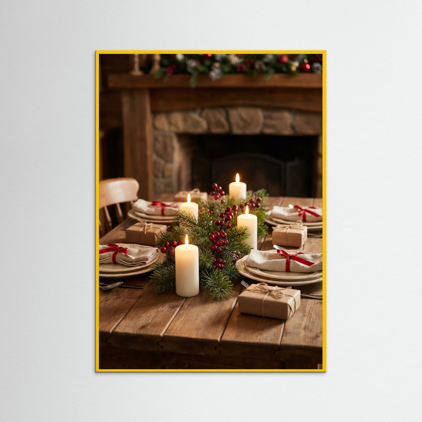 Yellow Wood Holiday Hearth