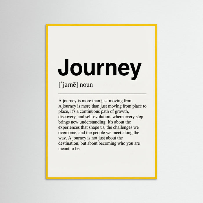 Yellow Wood Home Definition Print