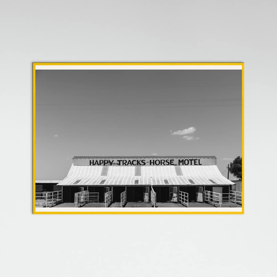 Yellow Wood Horse Motel Poster