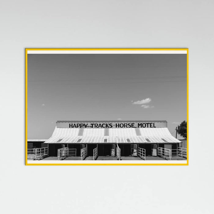Yellow Wood Horse Motel Poster
