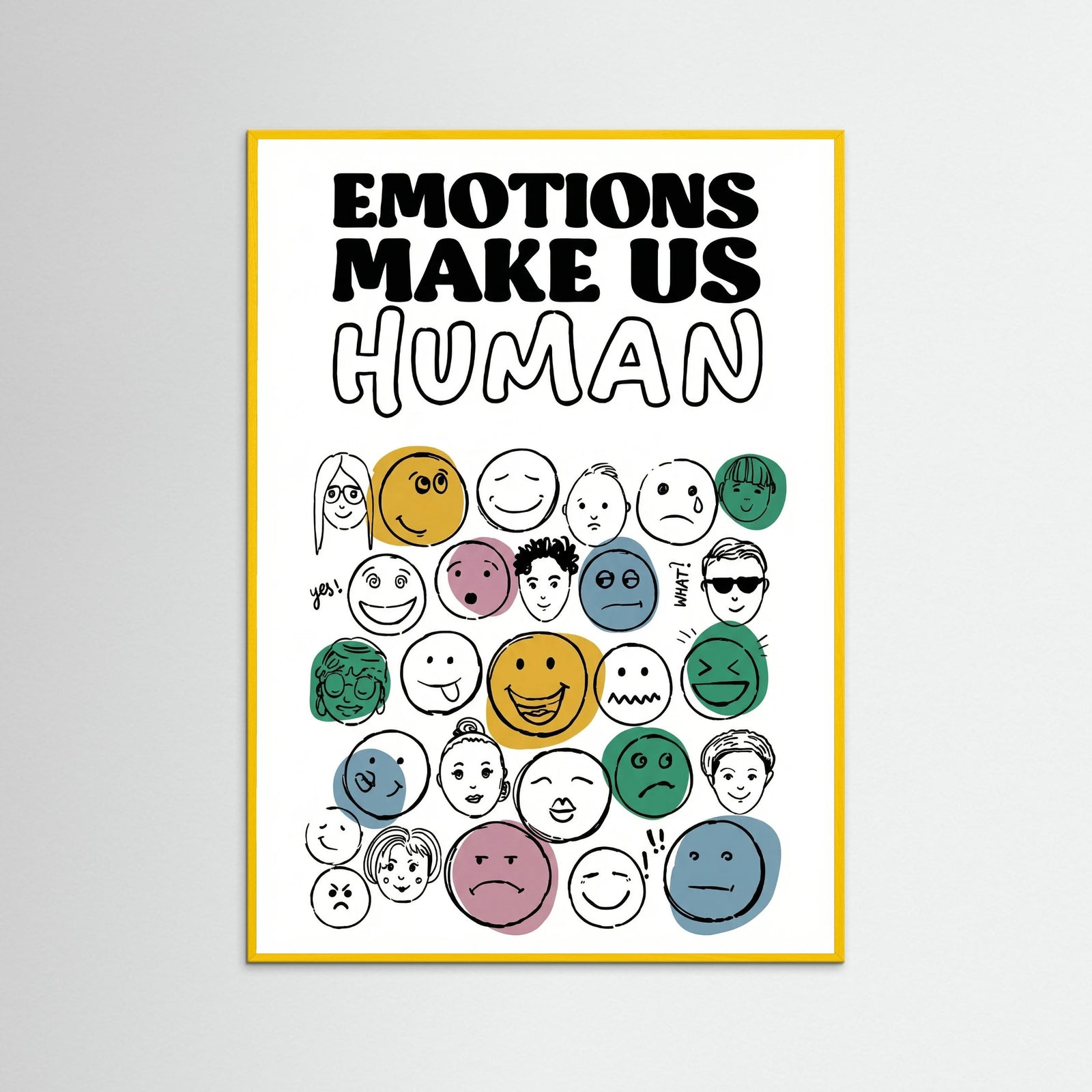 Yellow Wood Human Emotions