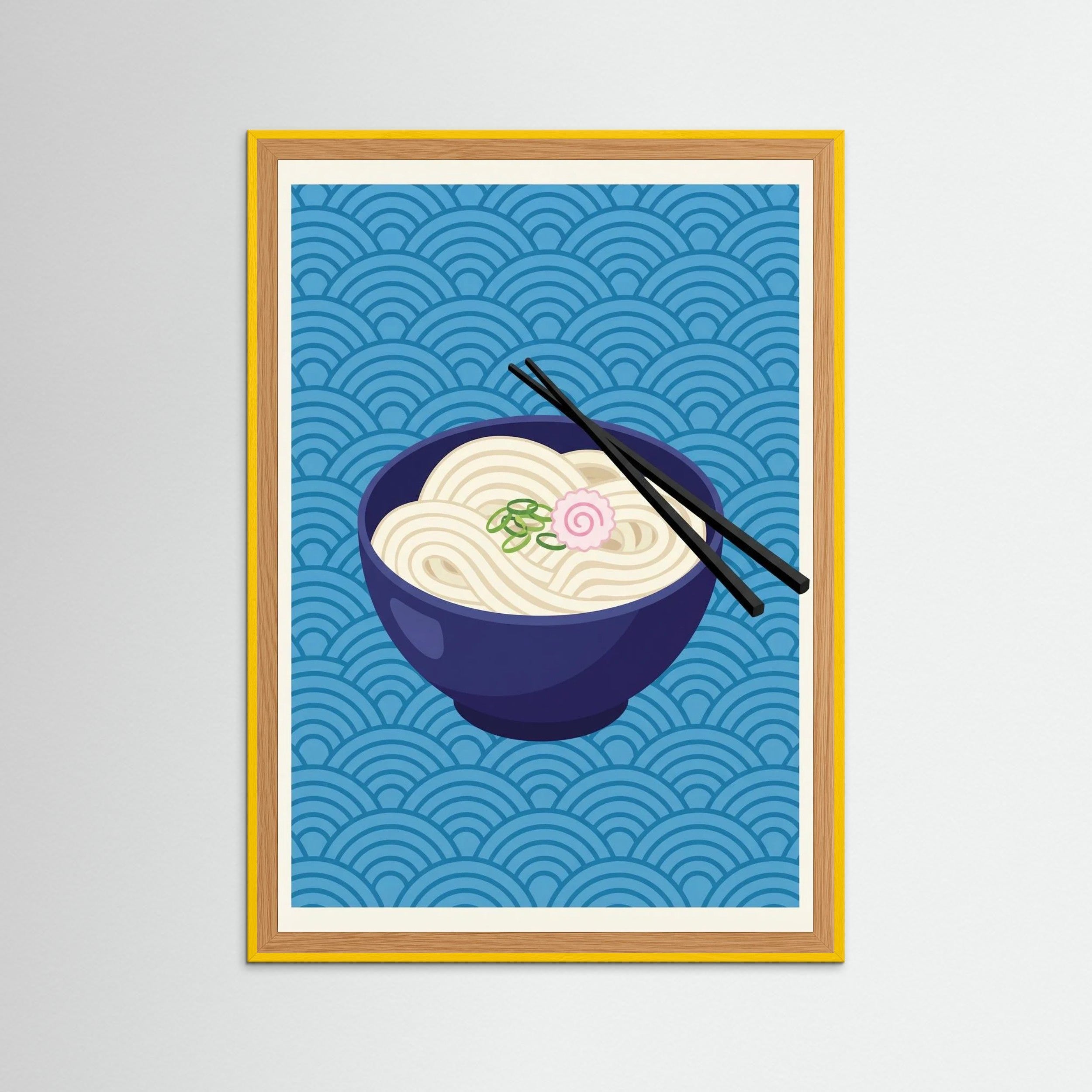 Yellow Wood Iconic Ramen Poster