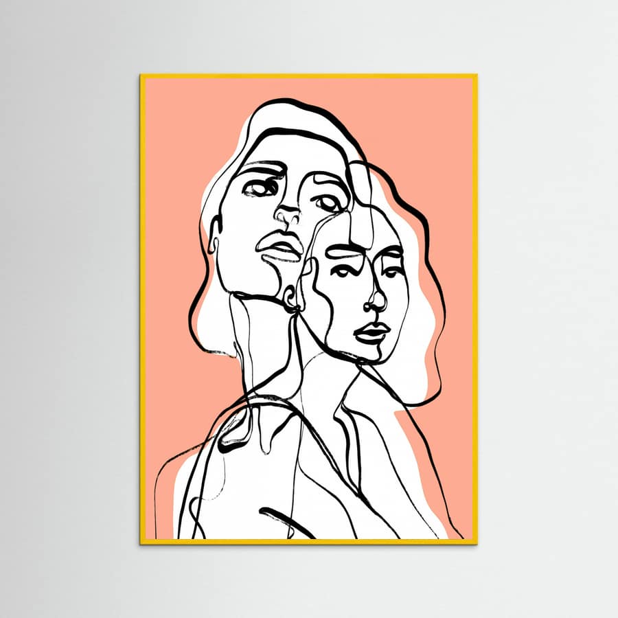 Imaginations (Peach) Poster – plakat og kunsttryk