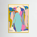 Yellow Wood In It Together Penguins Poster