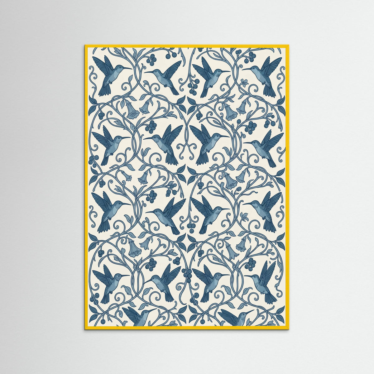Yellow Wood Indigo Botanical Pattern