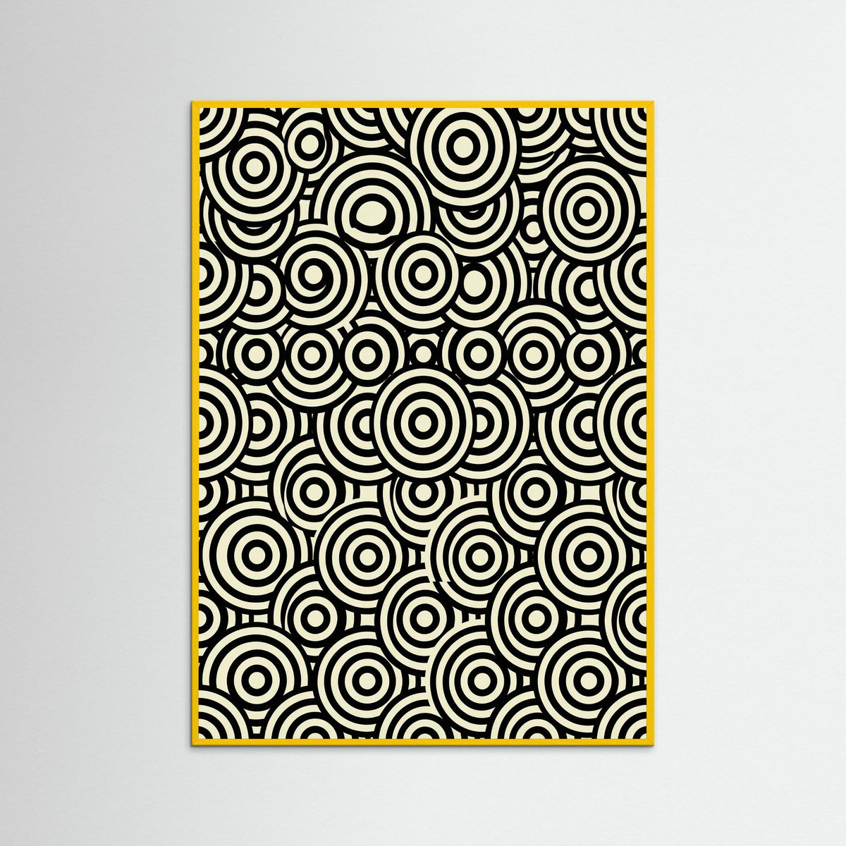 Yellow Wood Infinite Dots Black