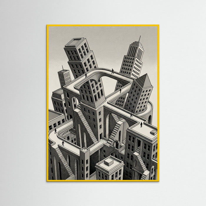 Yellow Wood Infinite Perspectives