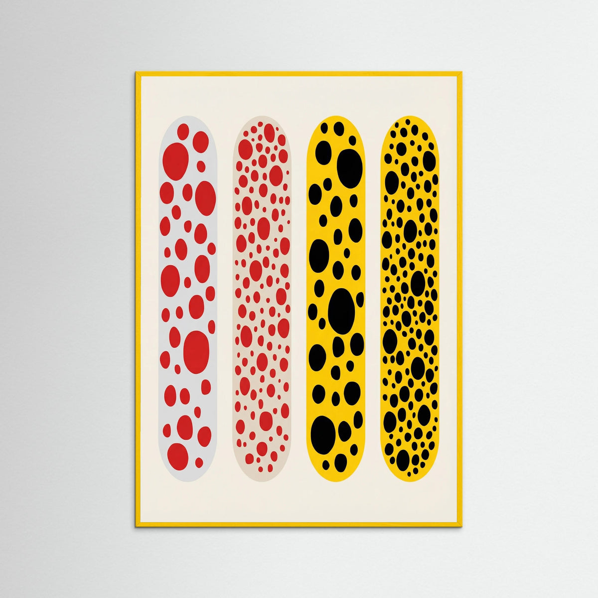 Yellow Wood Infinity Dots Exhibition