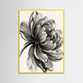 Yellow Wood Ink Bouquet Black