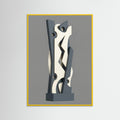 Yellow Wood Interlocked Forms