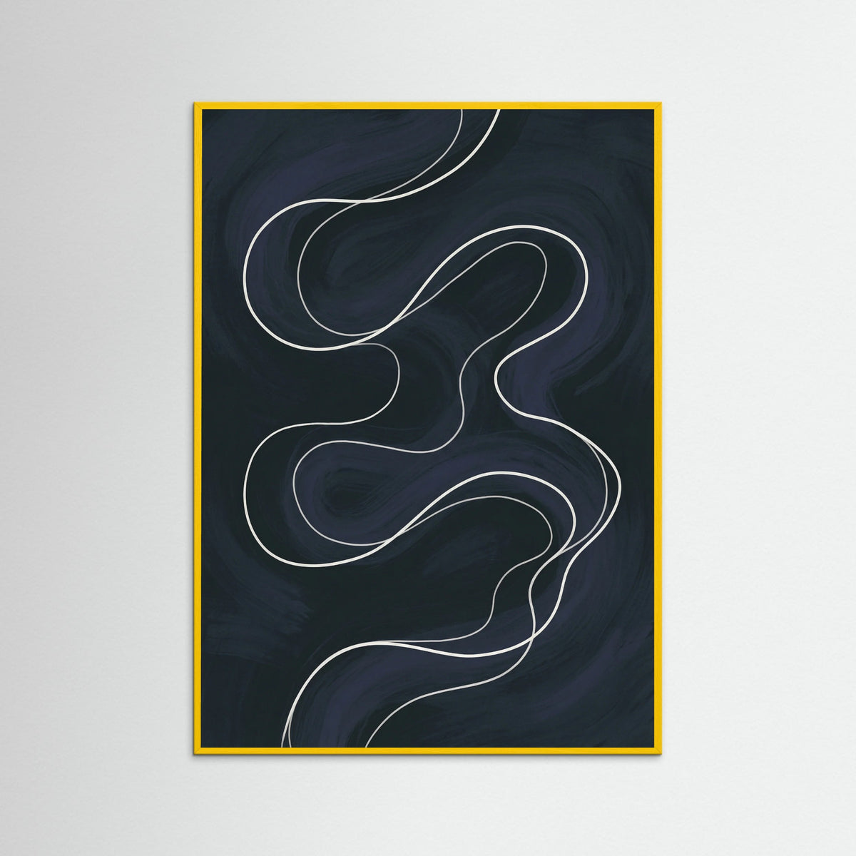 Yellow Wood Intertwined Forms