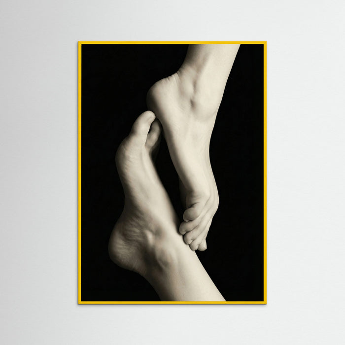 Yellow Wood Intertwined Forms