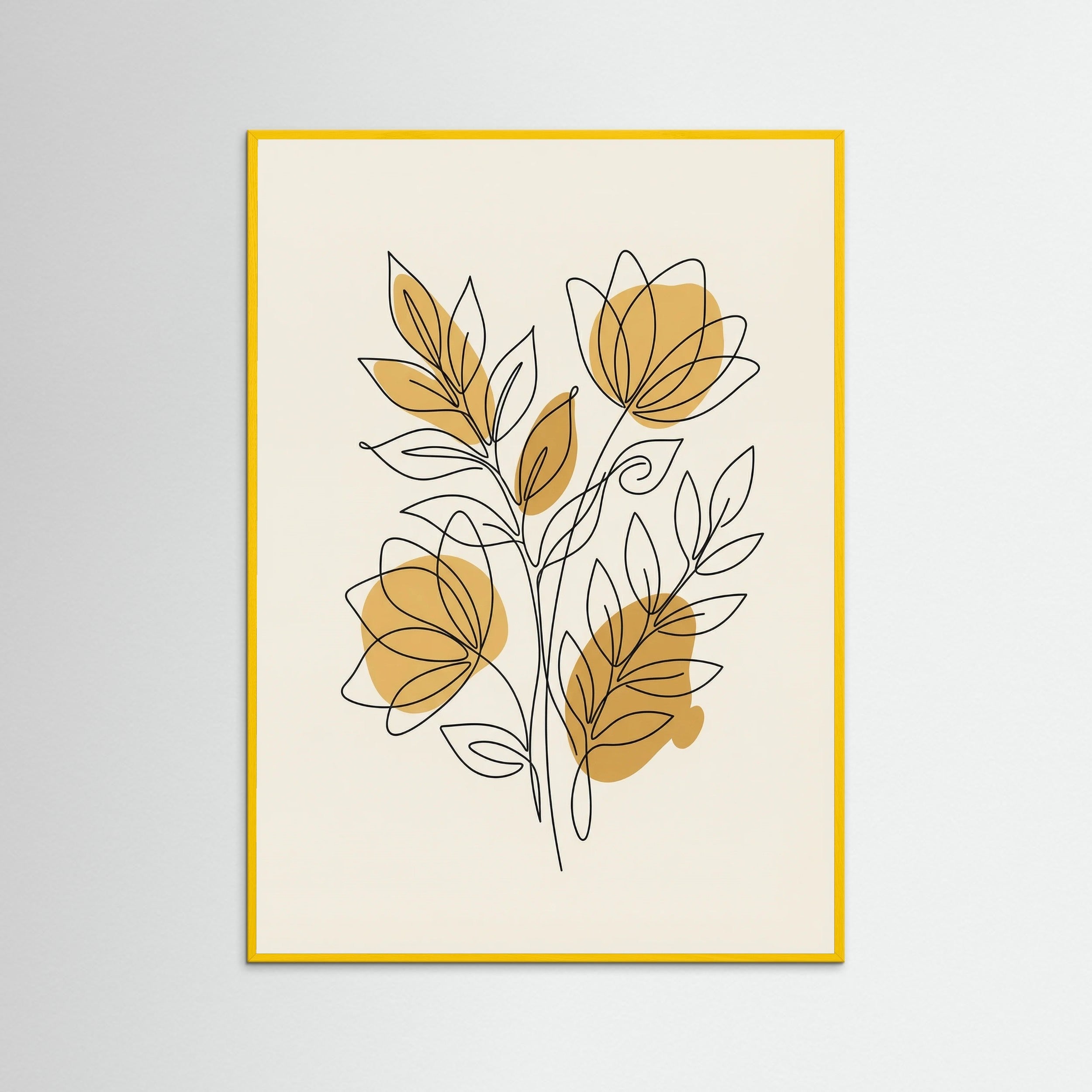 Yellow Wood Intertwined Gaze