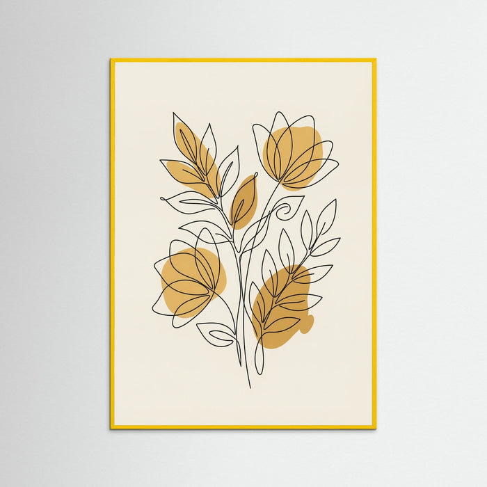 Yellow Wood Intertwined Gaze