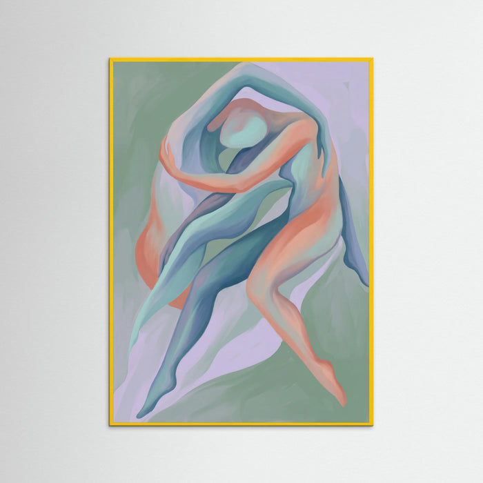 Yellow Wood Intertwined Gazes