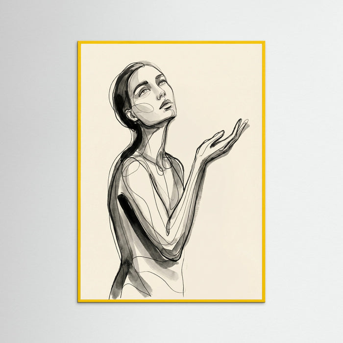Yellow Wood Intertwined Gazes