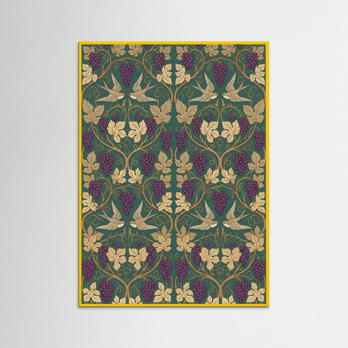 Yellow Wood Intricate Botanical Flourish