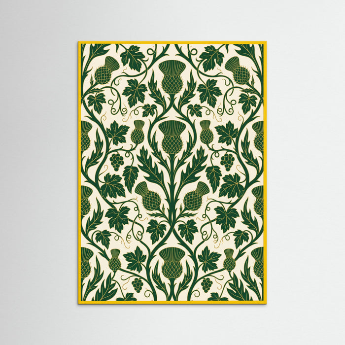 Yellow Wood Intricate Botanical Tapestry