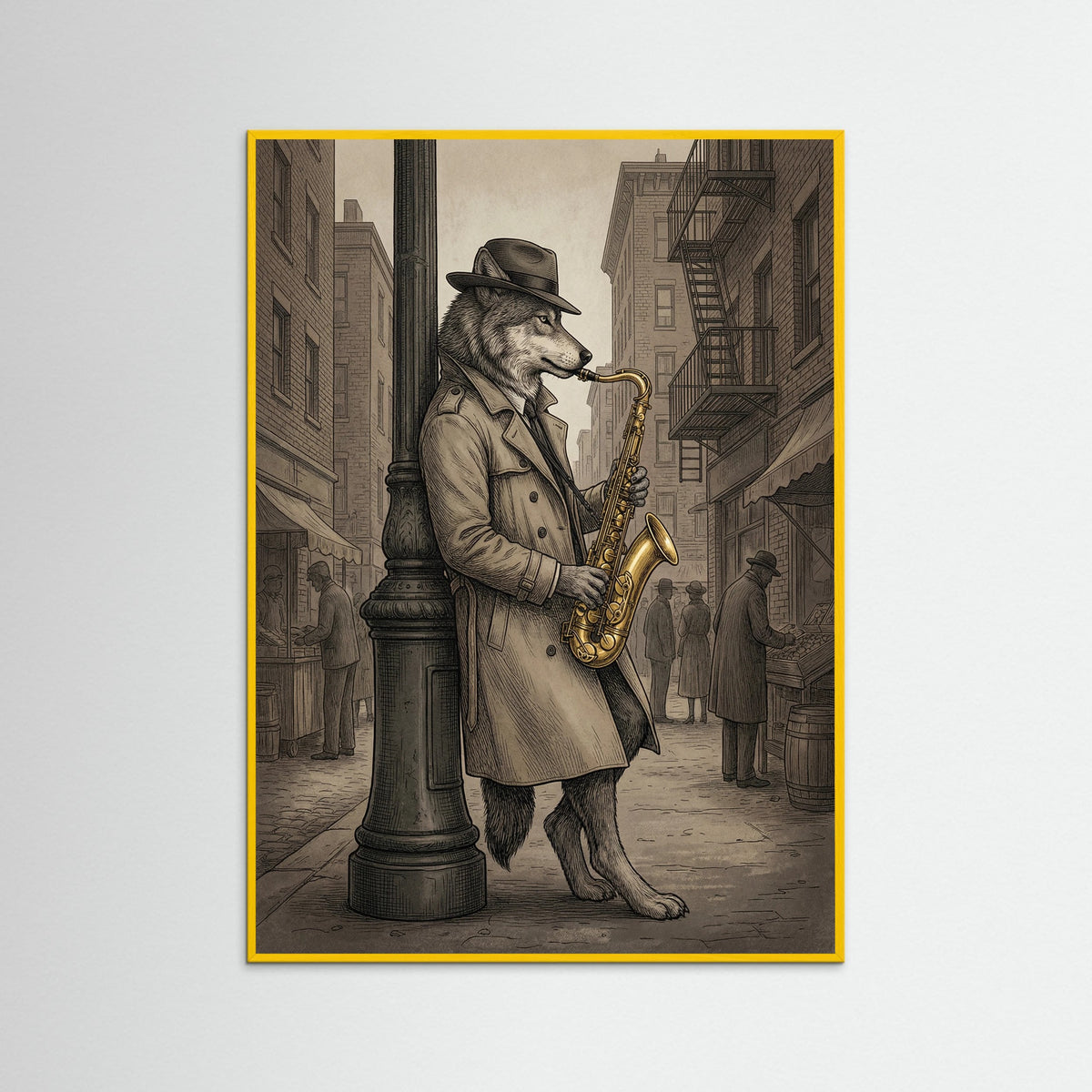 Yellow Wood Jazz Bear