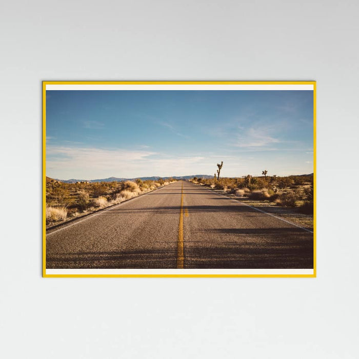 Yellow Wood Joshua Tree Road Poster