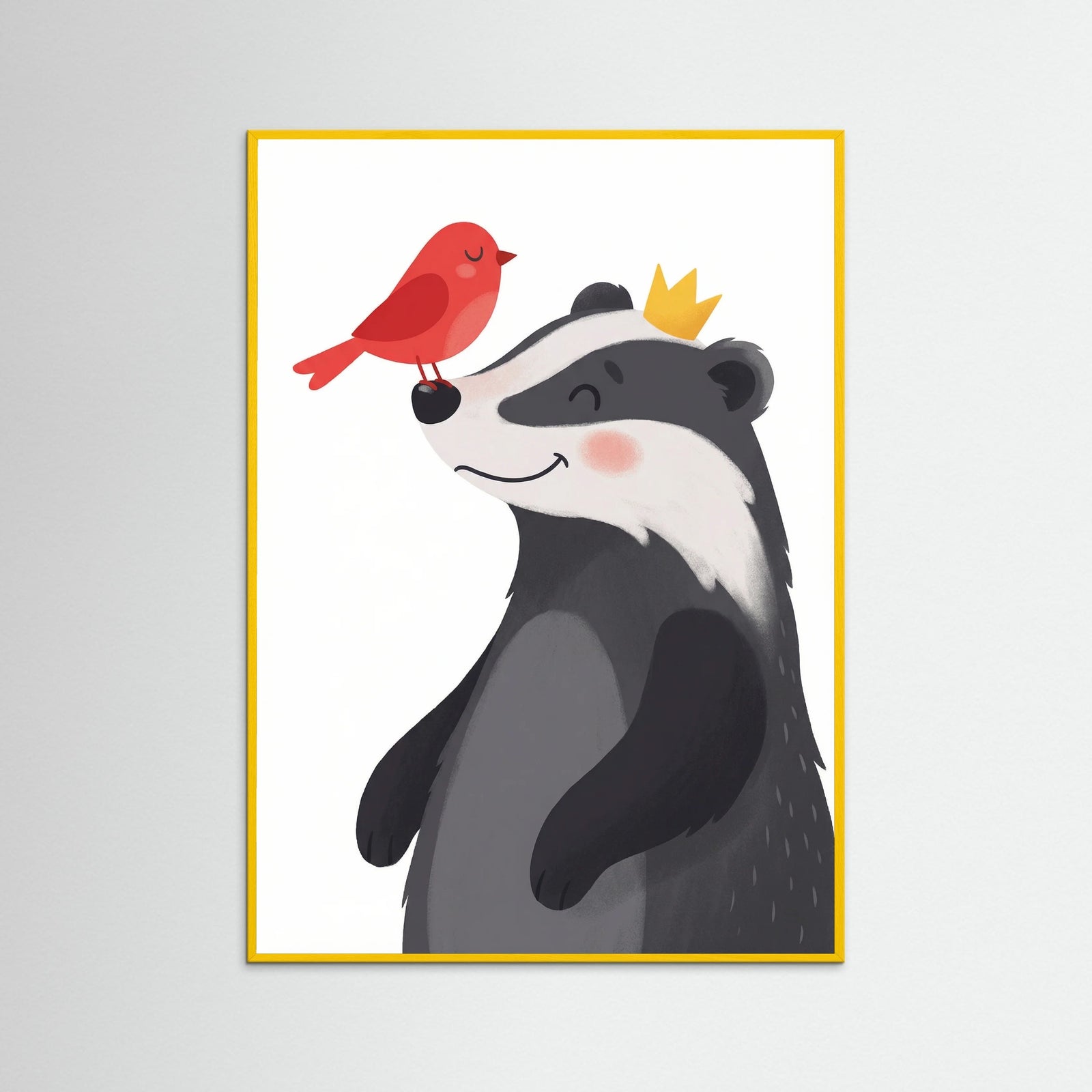 Yellow Wood Joyful Balloon