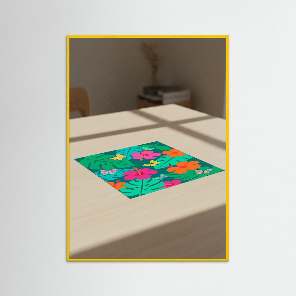 Yellow Wood Joyful Blossom Flight