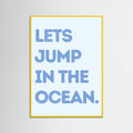 Jump In the Ocean -juliste – juliste ja taidepainatus