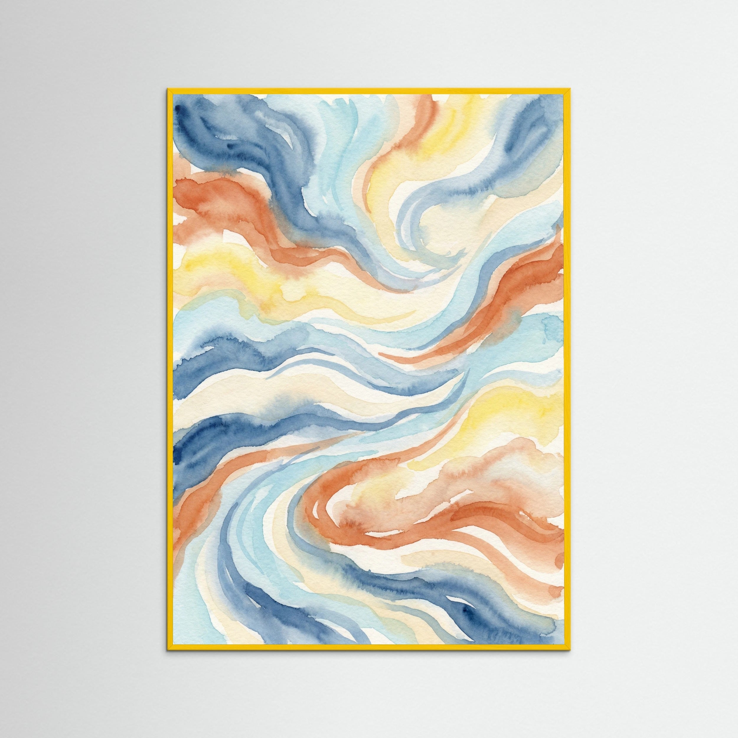 Yellow Wood Kimono Flow