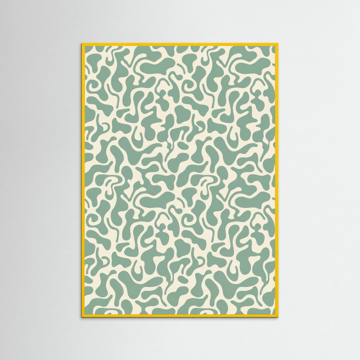 Yellow Wood Kusama Organic Pattern