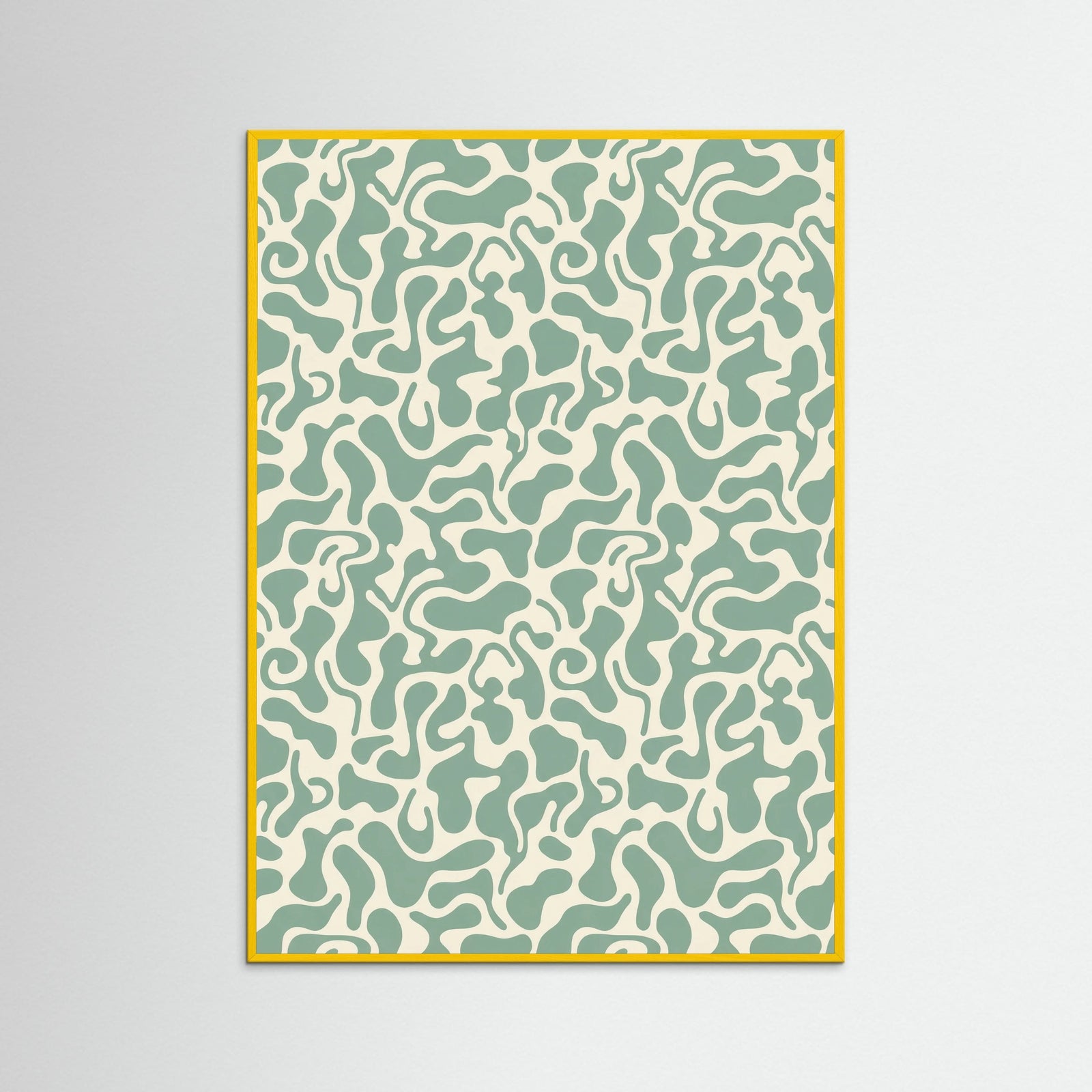 Yellow Wood Kusama Organic Pattern
