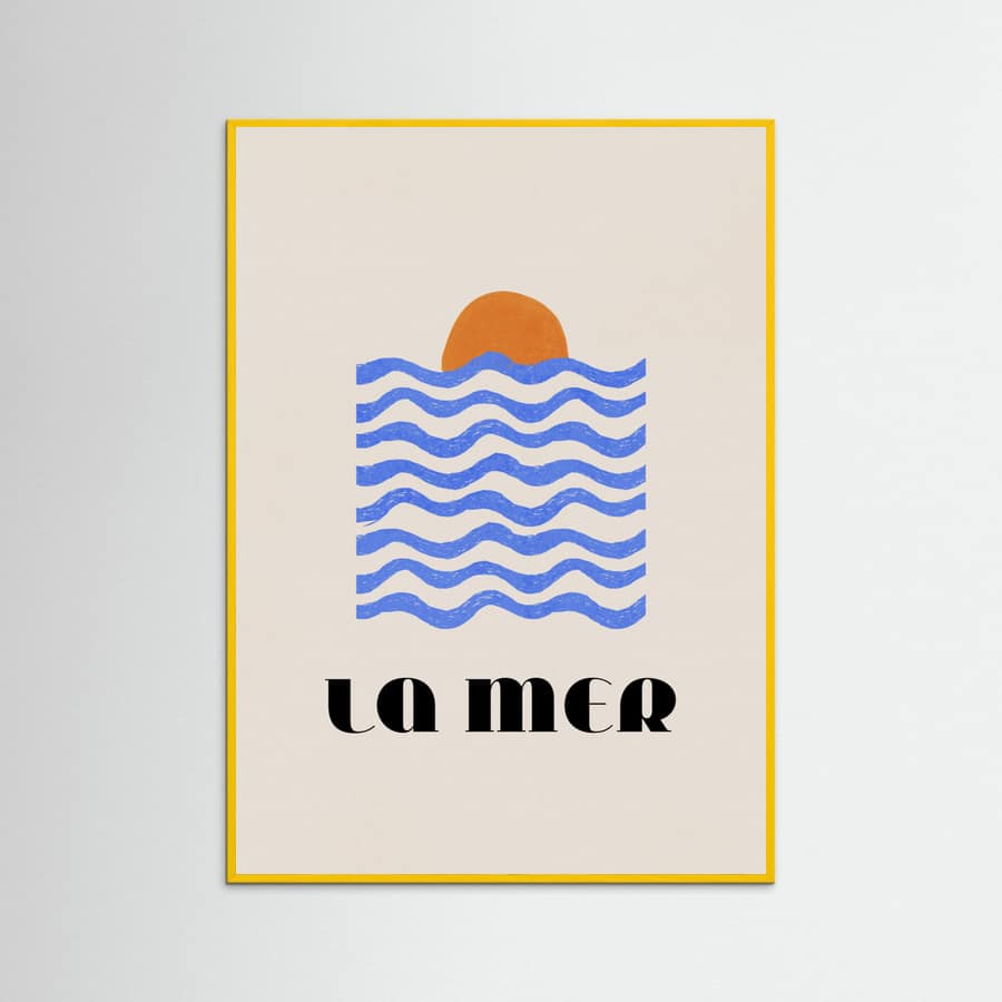 Affiche La Mer Abstract Ocean Poster No. 03 – affiche et impression d’art