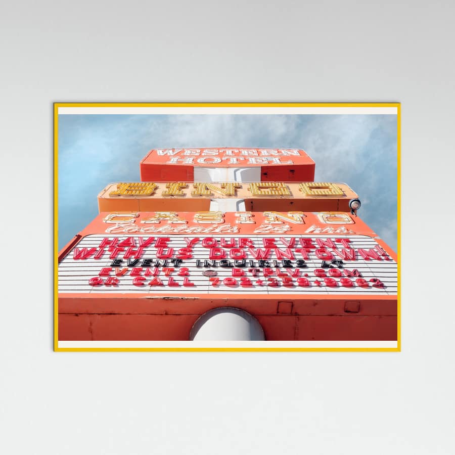 Yellow Wood Las Vegas Bingo Poster