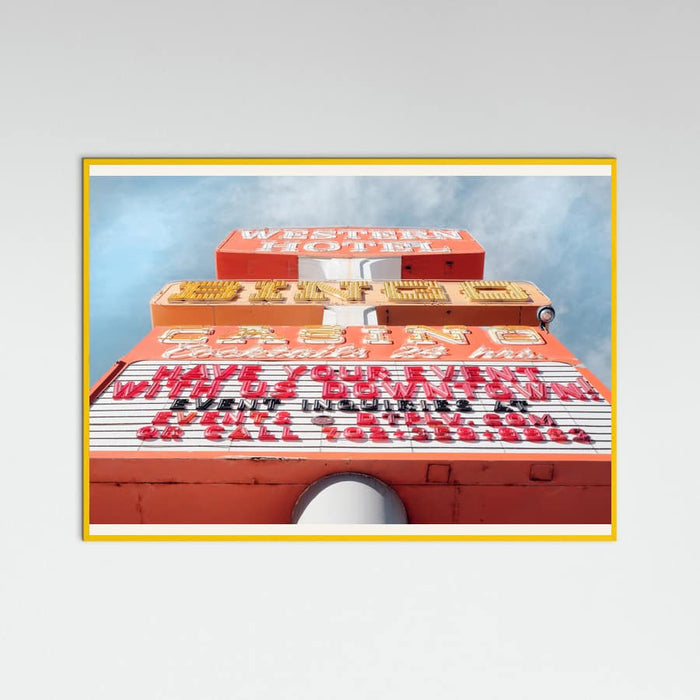 Yellow Wood Las Vegas Bingo Poster