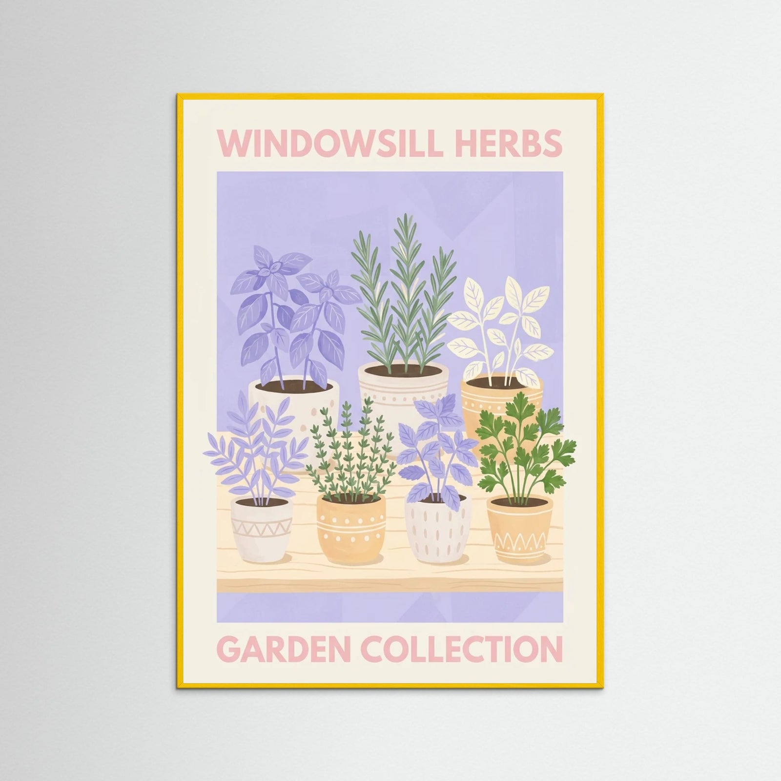 Yellow Wood Lavender Blooms