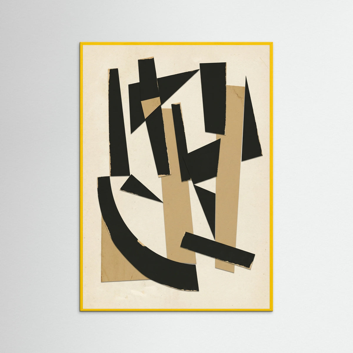 Yellow Wood Layered Forms