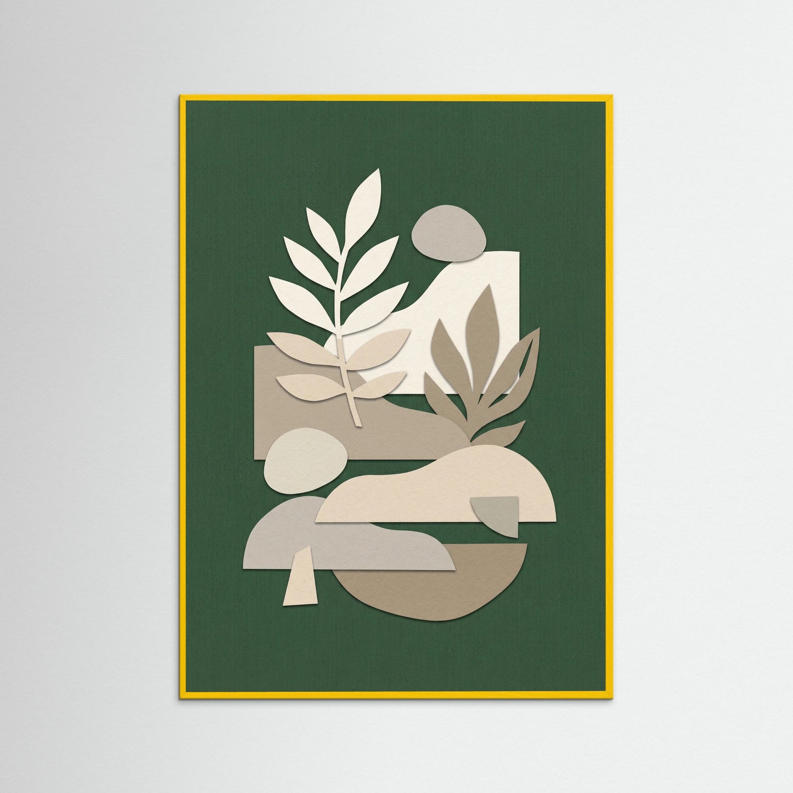 Yellow Wood Layered Forms