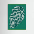 Line art confined in space-green Poster – poster and art print