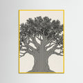 Yellow Wood Linear Portrait
